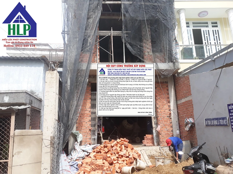 Đội ngũ xây dựng Hiếu Lộc Phát có nhiều kinh nghiệm.