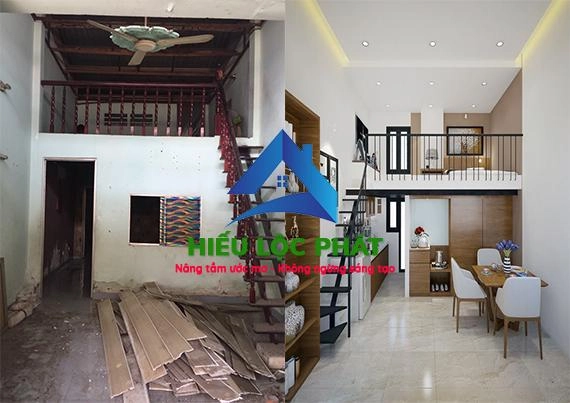 PHƯƠNG ÁN CẢI TẠO NHÀ CẤP 4 THÀNH NHÀ ĐÚC GÁC GIẢ